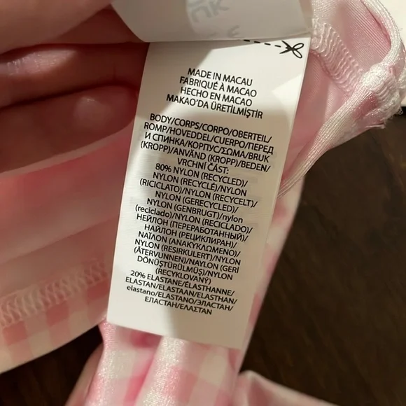 Girls Ralph Lauren Pink Gingham Rash Guard - Picture 5 of 6